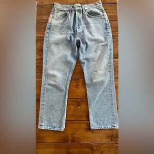 AGOLDE Riley High Rise Straight Crop Jeans 28